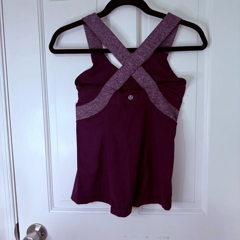 lululemon athletica Purple Push Your Limits Tank Size 4